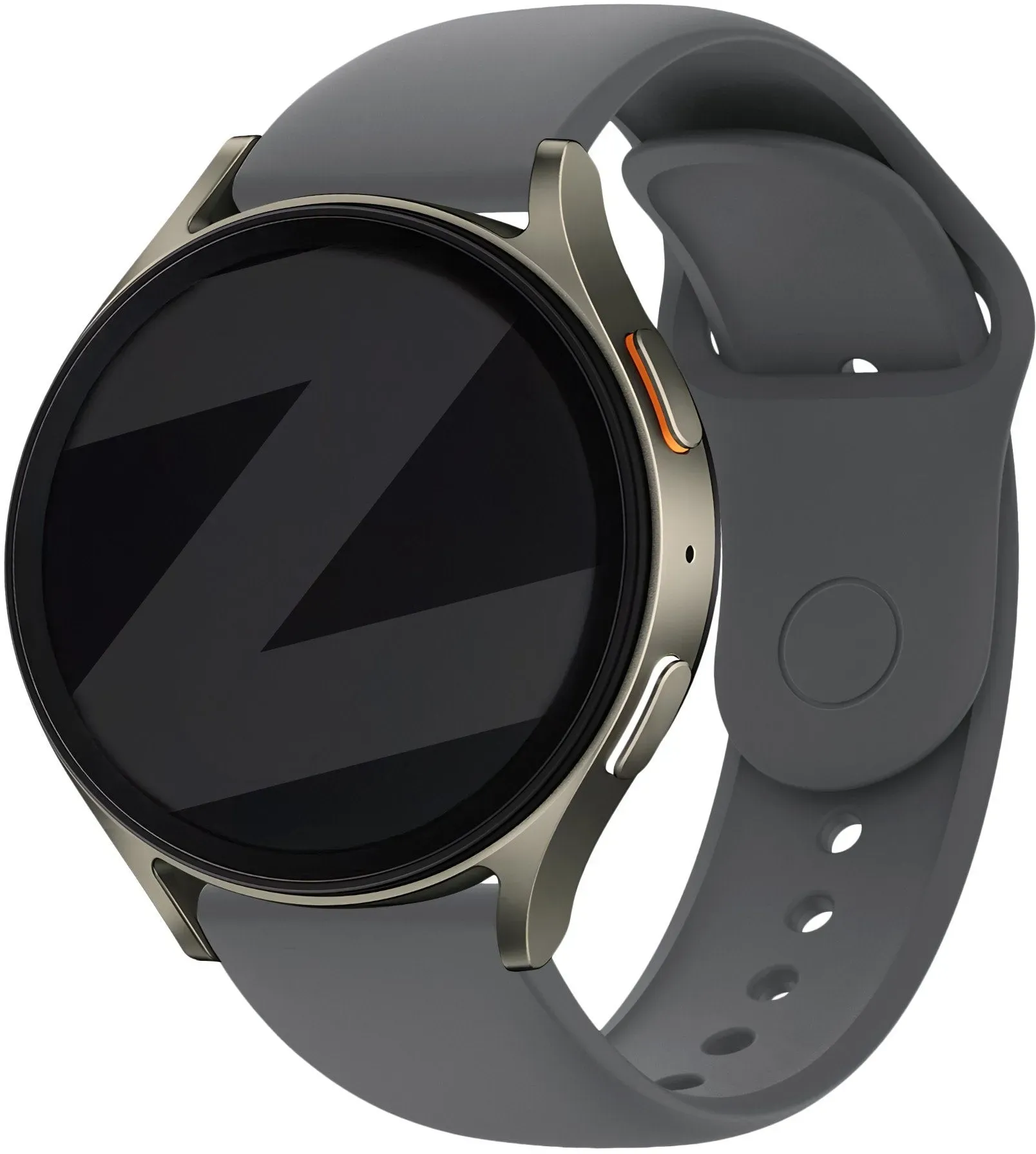 Bandz Amazfit Cheetah 2 Pro Armband Silikon 'Easy Fit' für Amazfit Cheetah 2 Pro - Grau - Druckknopf Verschluss