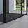doporro Ravenna66 U-Form Duschkabine mit Drehtür 90 x 100 cm schwarz Klarglas D648360641500