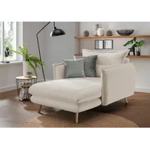 INOSIGN Loveseat »Lazio«, moderner Sessel mit einer bequemen Polsterung, 2 Stk. Zierkissen weiß