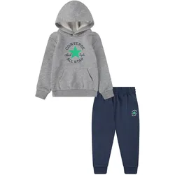 Sportanzug CONVERSE, Kinder, Gr. 116 (6), blau (converse nav), Obermaterial: 60% Baumwolle, 40% Polyester, Sportanzüge