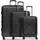Redolz Essentials 14 Koffer-Set 3-tlg. schwarz