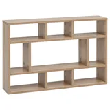 Wohnling Wandregal 75 x 51 x 16 cm Sonoma Eiche