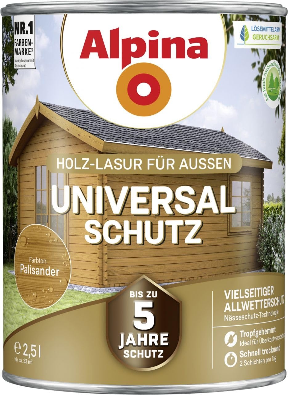 Alpina Universal-Schutz 2,5 Liter Palisander
