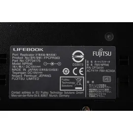 Fujitsu Port Replicator AC Adapter EU-Cable Kit LIFEBOOK U727 -