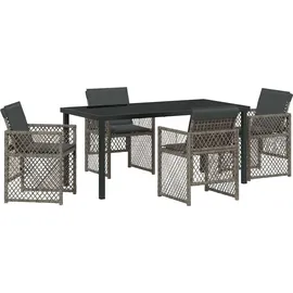 vidaXL Garten Essset 5-tlg. Grau