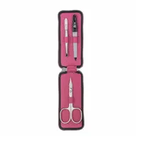 Erbe Solingen Maniküre-Etui mit Reißverschluss in Pink 3-teilig