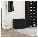 vidaXL Sitzbank mit Stauraum Schwarz 62 x 42 x 45 cm