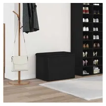 vidaXL Sitzbank mit Stauraum Schwarz 62 x 42 x 45 cm