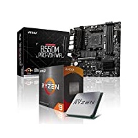 Memory PC Aufrüst-Kit Bundle AMD Ryzen 9 5950X 16x 3.4 GHz, B550M Pro-VDH WiFi, NVIDIA GTX 1650 4GB, komplett fertig montiert inkl. Bios Update und getestet
