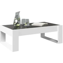 vidaXL Couchtisch mit Infinity-LED Weiß 90x53x30 cm