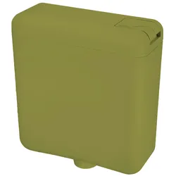 Spülkasten CORNAT "moosgrün", grün (moosgrün), B:40cm H:45cm T:14cm, Kunststoff, Spülkästen, 3-seitige Anschlussmöglichkeit