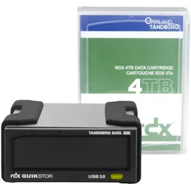 Tandberg RDX External Drive kit with 4TB, Black, USB3+ (Includes Windows Backup and Apple Time Machine Support) 8866-RDX