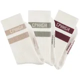 Copenhagen Studios Tennissocken Damen 3x off white Gr.39-42