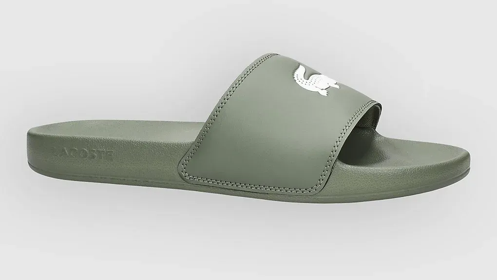Lacoste Serve Slide 0.0 Sandalen khaki / white Gr. 9.0