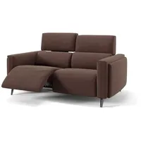 Sofanella 2-Sitzer Stoff, Relaxsofa, Designsofa, Designer Couch, Italienisches Sofa, 2er Sofa braun