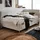Meise Möbel meise.möbel Polsterbett Fun 140 x 200 cm Stoff Beige