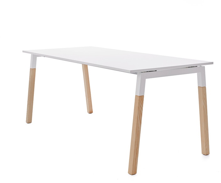 Table de bureau Pop Woody, Designer Frezza, 74x180x80 cm