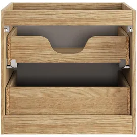Badplaats Waschbeckenunterschrank Ocean 2 Schubladen 60 x 59 x 46 cm Beige