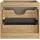 Badplaats Waschbeckenunterschrank Ocean 2 Schubladen 60 x 59 x 46 cm Beige