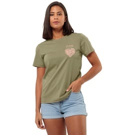 Jack Wolfskin Damen Discover Heart T W T-Shirt, Bay Leaf, XS