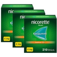Nicorette 4MG Freshfruit 3er-Pack 3x210 St Kaugummi