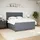 vidaXL Boxspringbett 180 x 200 cm Dunkelgrau