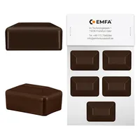 EMFA Zaunpfahlkappe rechteckig 60x80 mm Braun 5 Stück Pfostenkappen Kunststoff Pfostenkappen Abdeckkappen Zaunkappen