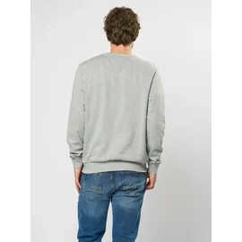 MCS Rundhalspullover "MCS sweatshirt MCSkyler", Herren, Gr. L, grau melange, Obermaterial: 100% Baumwolle, Pullover Rundhalspullover