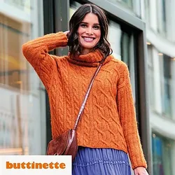 Strickanleitung – Pullover mit Zopfmuster aus Woll Butt Primo Ava
