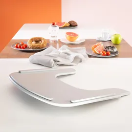 roba Essbrett für Sit Up Flex - Kompatibel mit Gurtsystem und Hochstuhlauflagen - ab 6 Monaten - Taupe/Grau