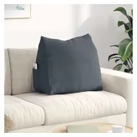 vidaXL Rückenkissen 60 x 20 x 50 cm Dunkelgrau
