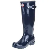 Hunter Original Tall Gloss, Damen Stiefel, Blau (Navy), 42 EU / 8 UK - 42 EU