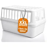 BigDean 4 Stück Luftentfeuchter + 8x 1,2kg Luftentfeuchtergranulat Nachfüllpack – Feuchtigkeits-Stopper nachfüllbar + wiederverwendbar – Weiß