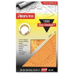 ARISTO Geodreieck® 16 cm orange, biegsam ohne Facette (AR1550OR)