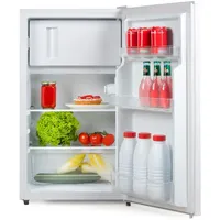 PRIMO PR144FR Tischkühlschrank mit Gefrierfach - 80 Liter Fassungsvermögen - Weiß - - Freistehender Tischkühlschrank - Kühlschrank mit Gefrier...