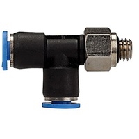 Riegler T-Steckverschraubung »Blaue Serie« mini, L-Form, drehbar, M5, PD-56