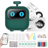 Mini Drucker Mobiler Fotodrucker Handy Drucker, Tragbarer Thermodrucker Smartphone Bluetooth Drucker, Wireless Sticker Drucker Foto Drucker für smartphone, Tiny Printer für Journal Notizen Lernnotizen