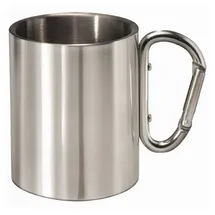 Mato Isolierbecher mit Karabiner „Hang-on" 0,3l mattierter Edelstahl