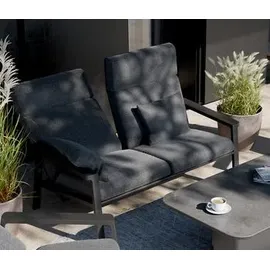 MWH Das Original Royal Garden Focosa 2-Sitzer Sofa Rückenlehne verstellbar anthrazit