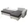 Fun Möbel Ecksofa Sofa COLLIN mit Schlaffunktion Schwarz / Rot Ottomane Rechts - Schwarz