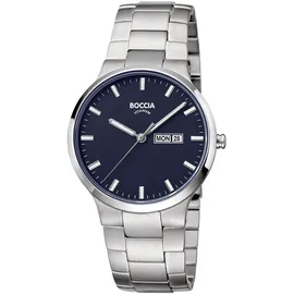 Boccia Titanium Herrenuhr Classic Quarz 3649-02, Uhr ohne Stein