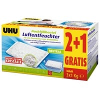 UHU Luftentfeuchter Nachfüllbeutel Sparpack, 3 x 1000 g