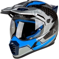 Klim Krios Pro Ventura, Motocross Helm, grau-blau, Größe 2XL
