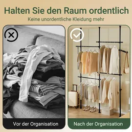 SoBuy KLS03-II Garderobenständer 0 x 0 x 0 cm schwarz