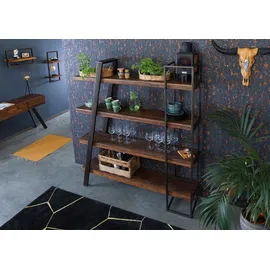 MASSIVMOEBEL24.DE Bücherregal 150 x 35 x 180 cm Braun