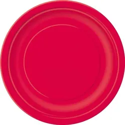 16 große Teller rot