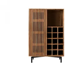 KAWOLA Weinregal 80 x 122 x 43 cm Akazie