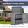Outsunny Gartenschrank grau
