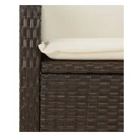 vidaXL Gartenbank 59 x 93 x 59 cm Braun