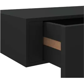 vidaXL Wandregal 40 x 23,5 x 10 cm Schwarz